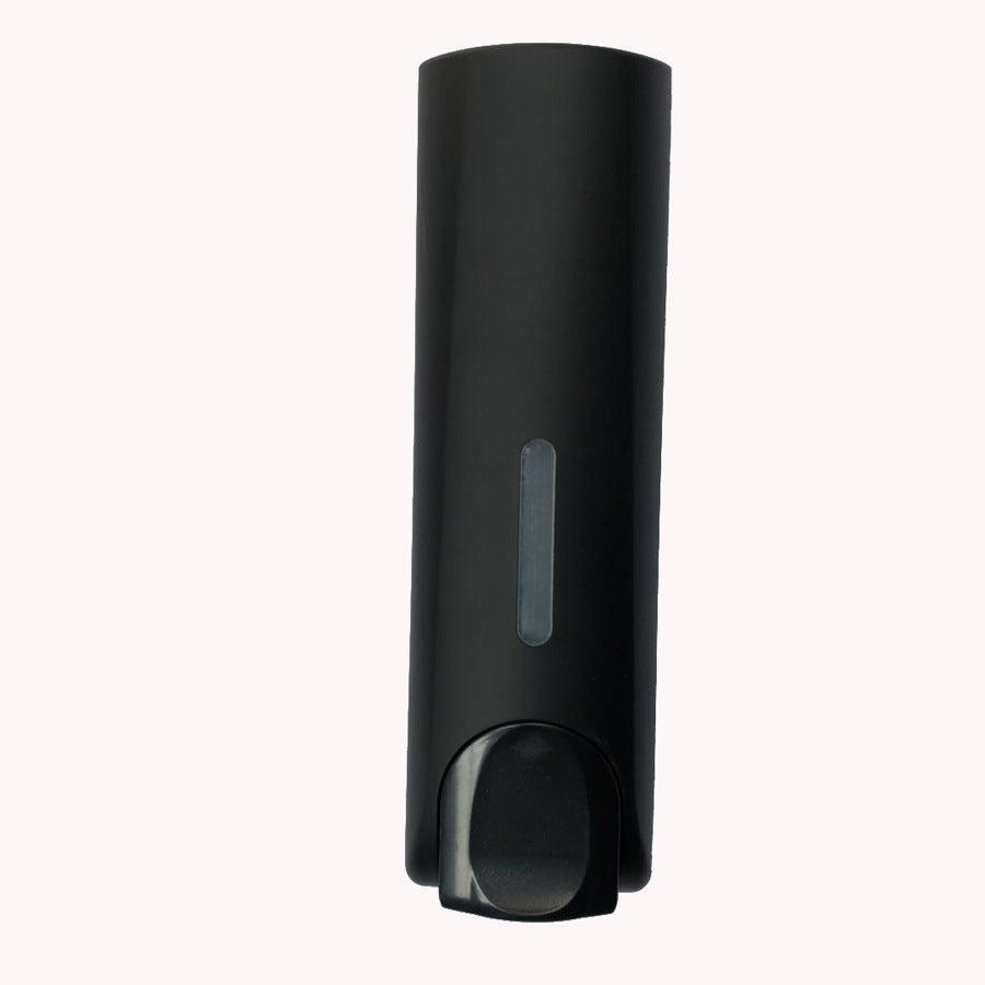 Plastic Wall Mount Soap Dispenser Black Bathroom Shower Shampoo Liquid Dispenser Set Hotel Mall Kitchen Soap Bottle 350ml